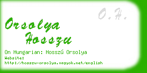 orsolya hosszu business card